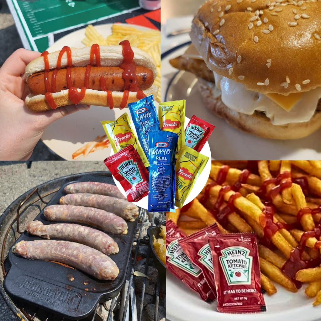 CMC Products - Heinz Ketchup, French's Mustard, & Kraft Real Mayo - with CMC Products Bag Clip