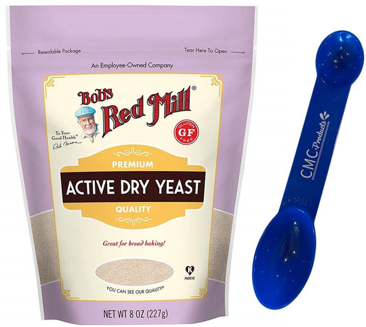 Bob's Red Mill Gluten Free Active Dry Yeast, 08 Oz – with CMC Products Measuring Spoon