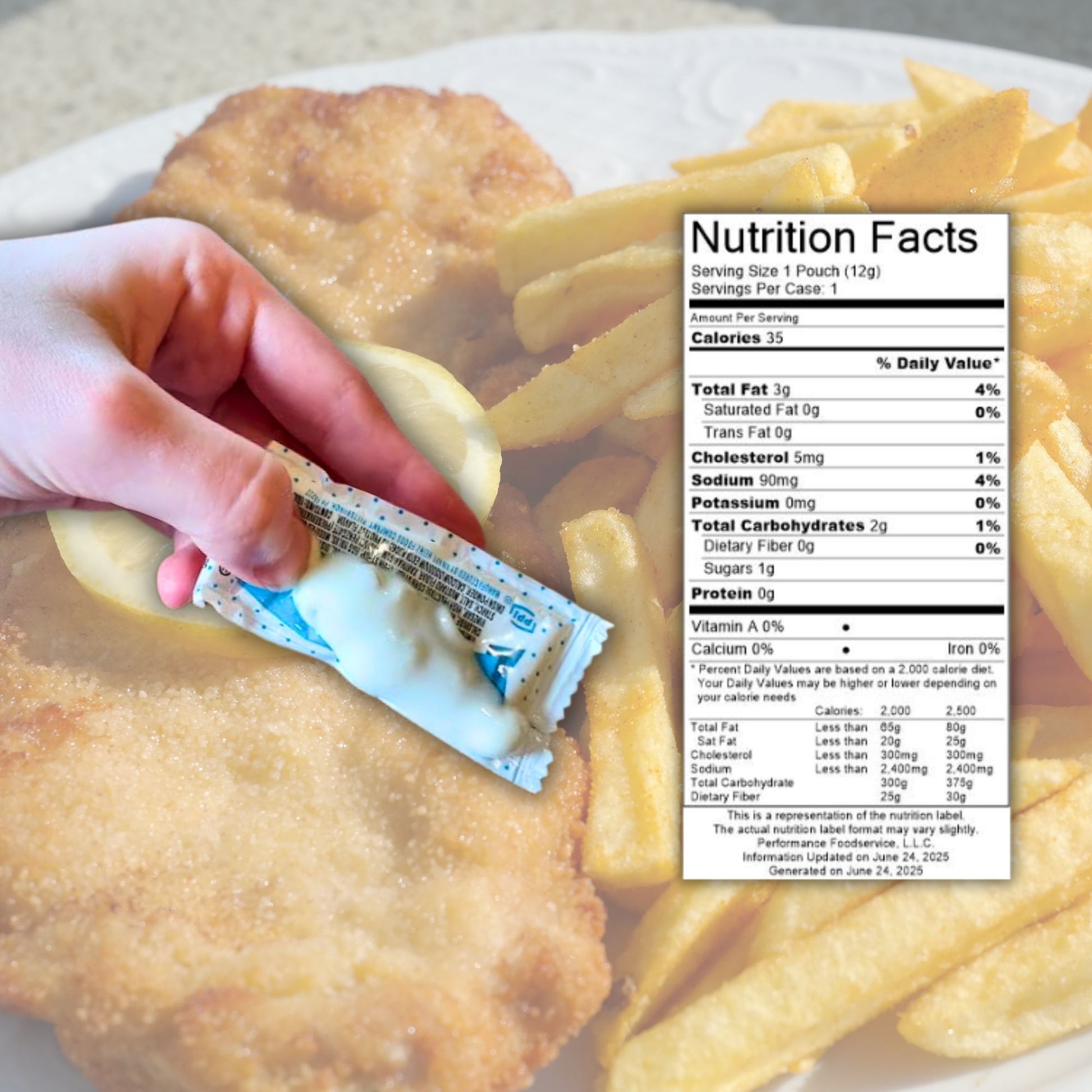 Tartar Sauce Packets – (12g Each) with Spreader in Resealable Slide Seal Bag – Packaged by CMC Products