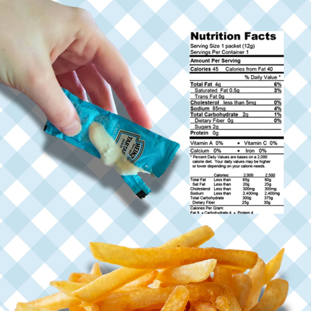 Tartar Sauce Packets –  (12g Each) with Spreader in Resealable Slide Seal Bag – Packaged by CMC Products