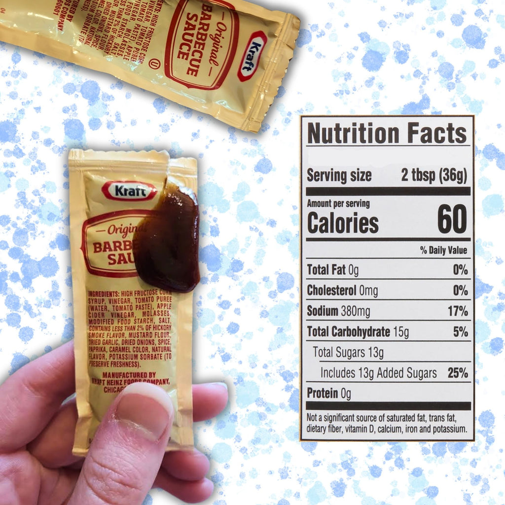 Original Barbecue Sauce Packets – (12g Each) with Spreader in Resealable Slide Seal Bag – Packaged by CMC Products