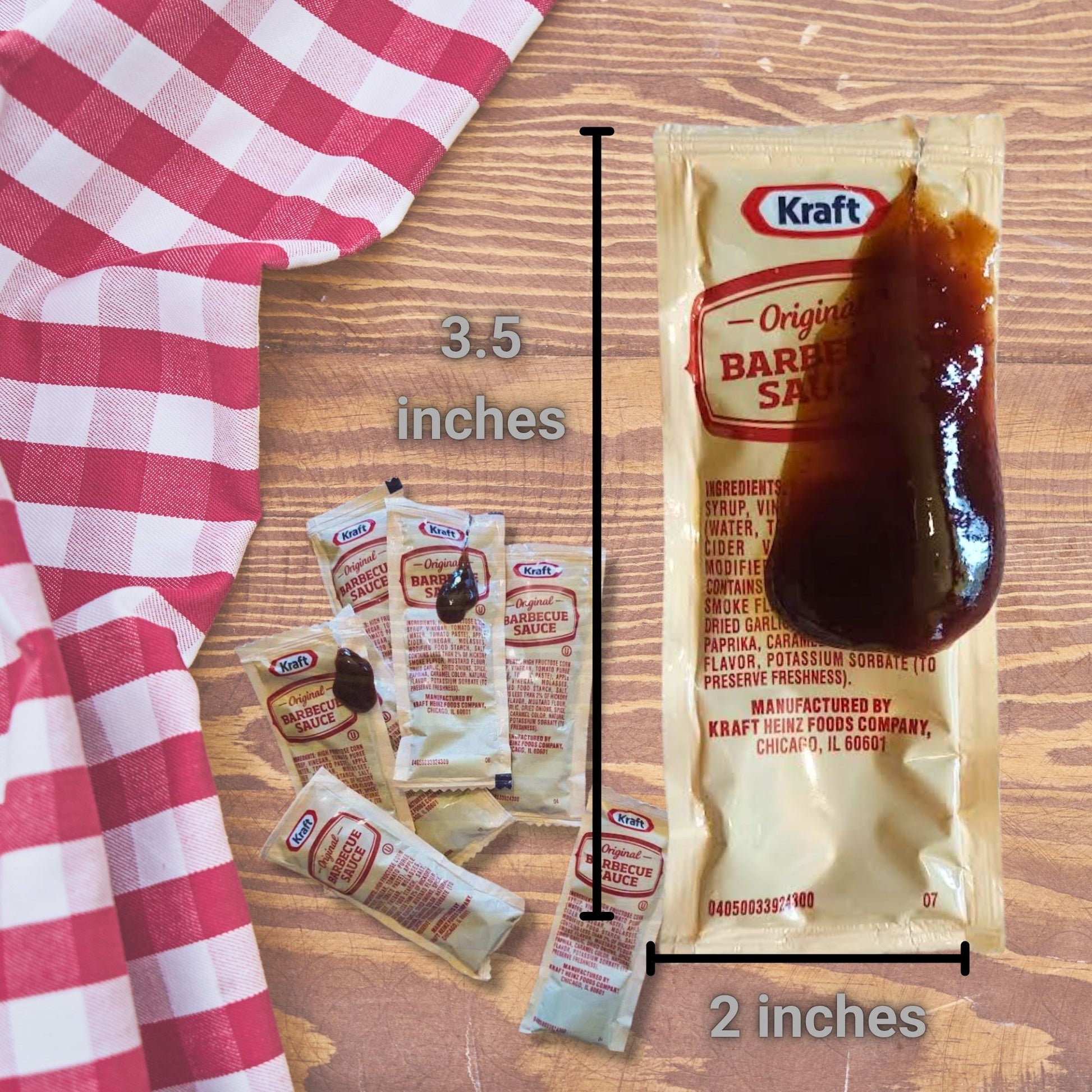 Original Barbecue Sauce Packets – (12g Each) with Spreader in Resealable Slide Seal Bag – Packaged by CMC Products