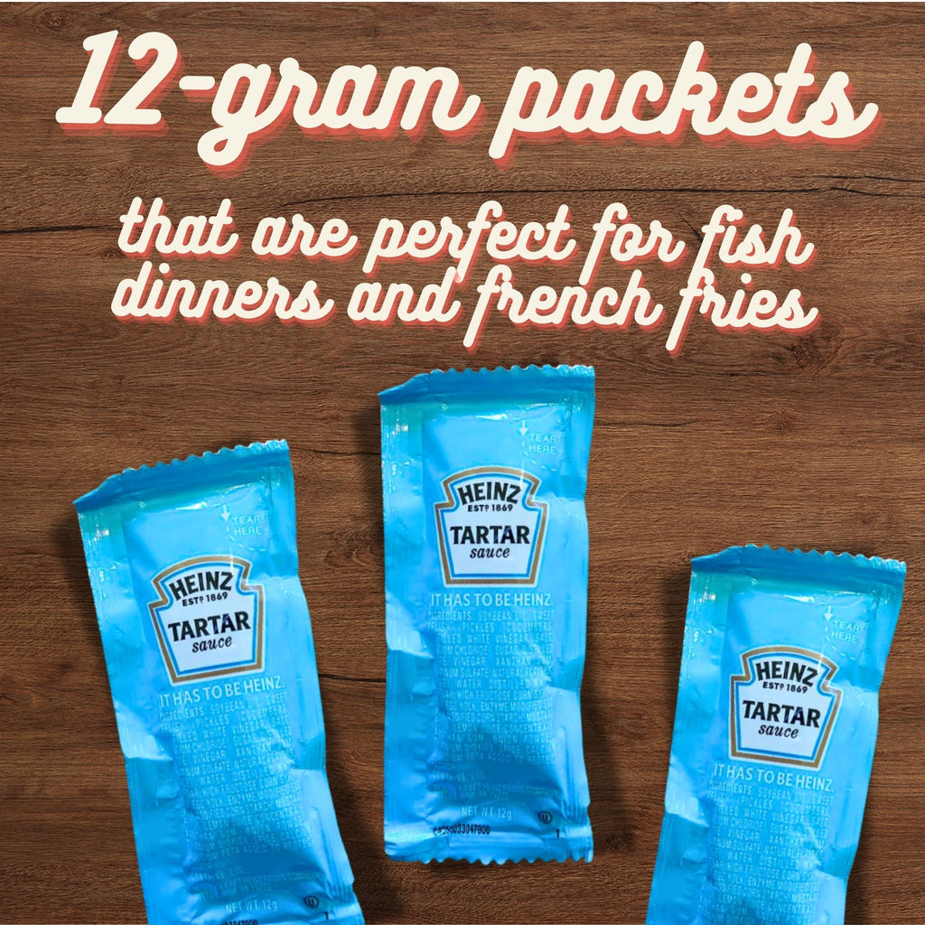 Tartar Sauce Packets –  (12g Each) with Spreader in Resealable Slide Seal Bag – Packaged by CMC Products