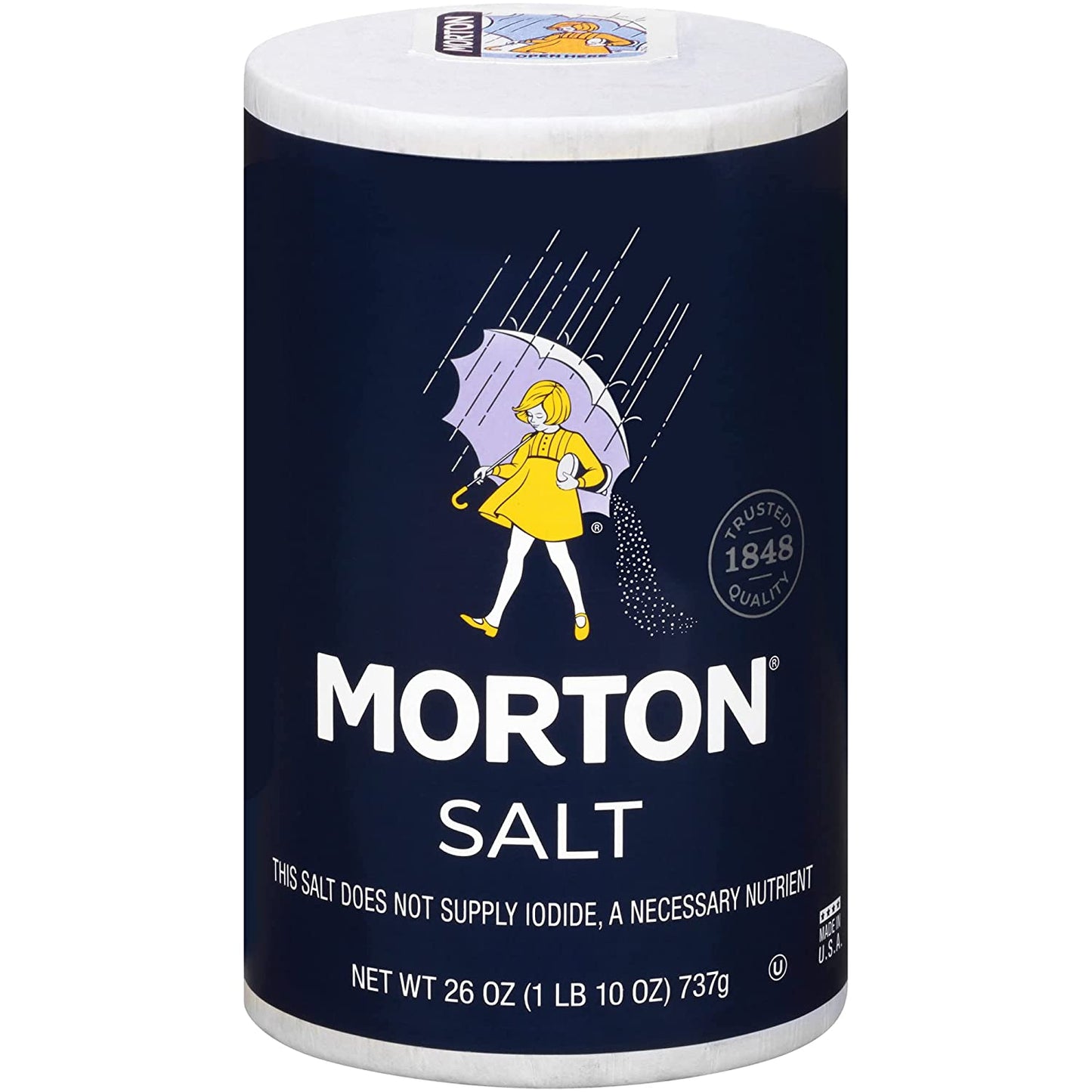Morton Salt, Plain, 26 Ounce (2 Pack) w/ Custom CMC Measuring Spoon 1t – CMC  Products
