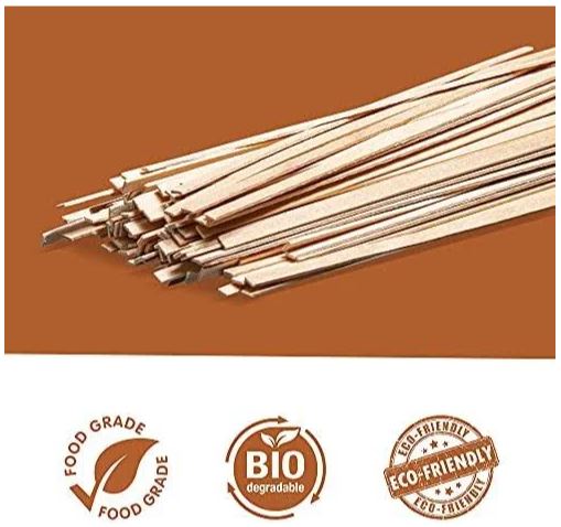 1,000 Count - 5.5-Inch Birch Wood Coffee Stirrers, Stir Sticks Smooth Splinter-Free Design, Made of Renewable, Eco-Friendly Wood